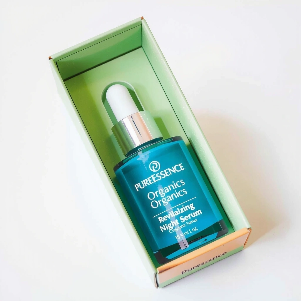 PureEssence Organics Revitalizing Night Serum - Packaging
