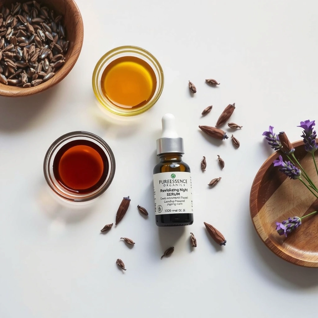PureEssence Organics Revitalizing Night Serum - Ingredients